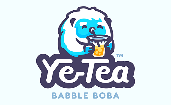 Ye-Tea卡通logo