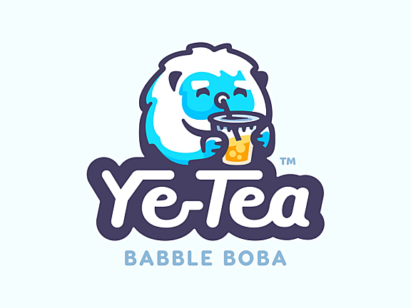 Ye-Tea卡通logo