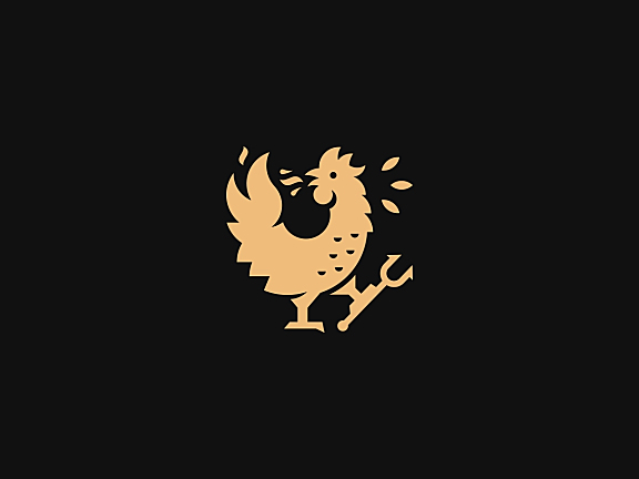 Galo Galo快餐店公鸡标志