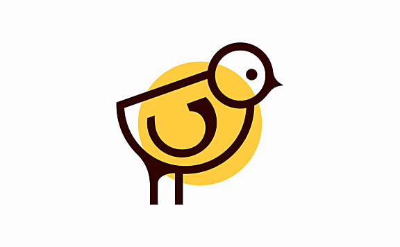 黄色小鸡logo