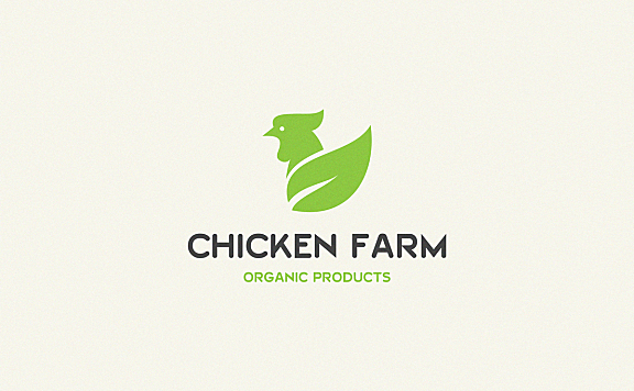 绿叶鸡农场logo
