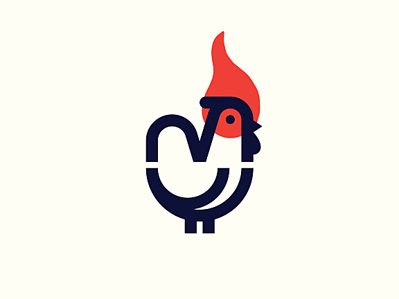 火热公鸡logo