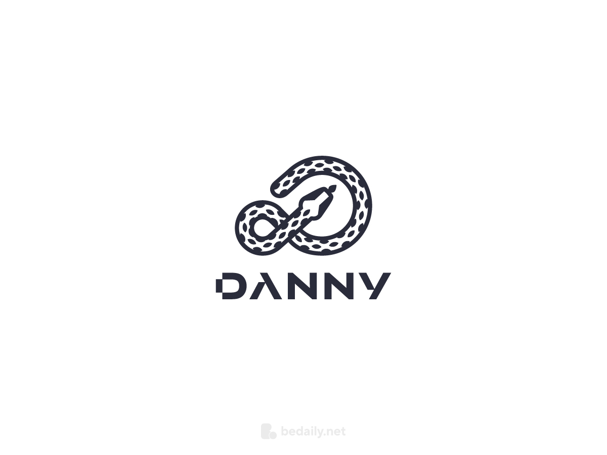 蛇绕云型logo
