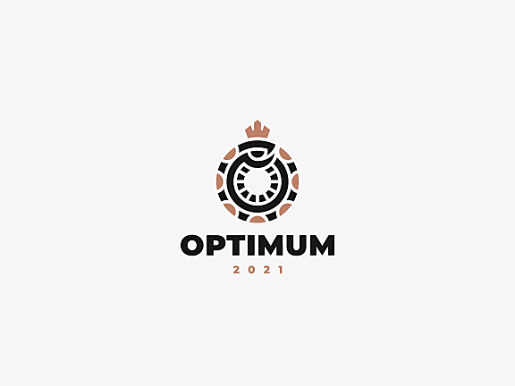 optimum环绕皇冠蛇logo