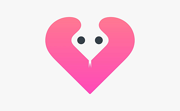 爱心蛇logo