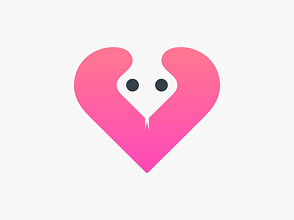 爱心蛇logo
