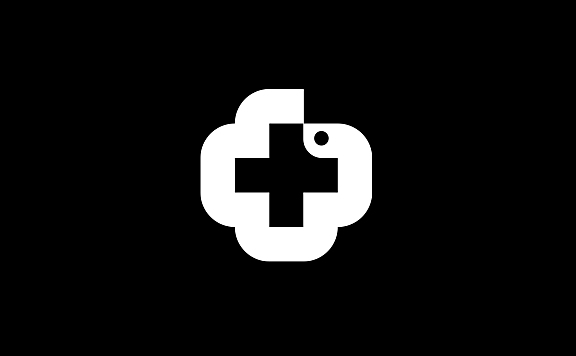 蛇绕成十字logo