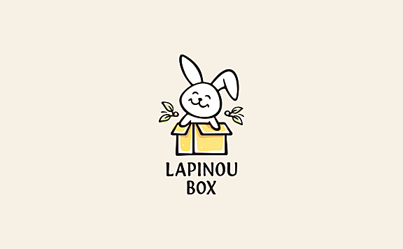 Lapinou Box盒子里的兔子logo
