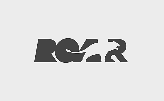 ROAR负空间老虎logo