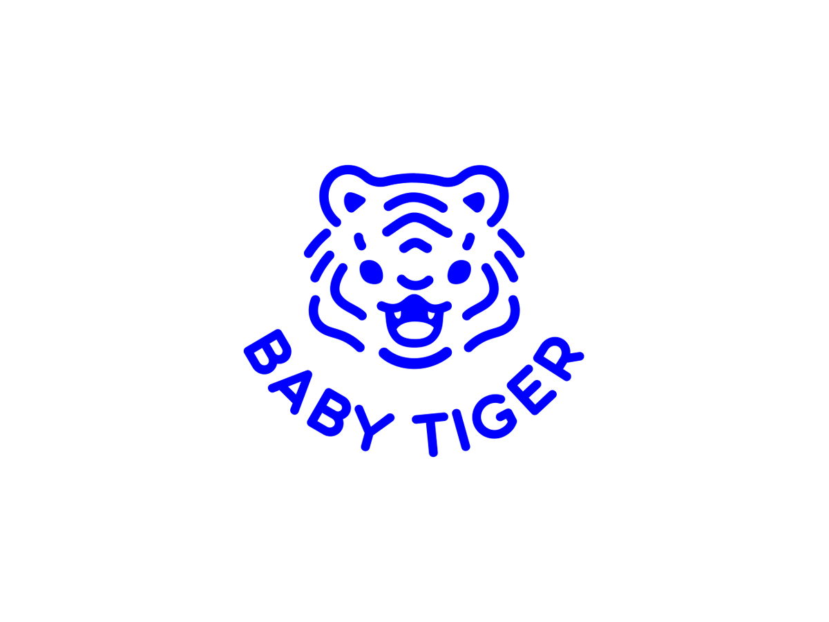 老虎logo设计简易图片