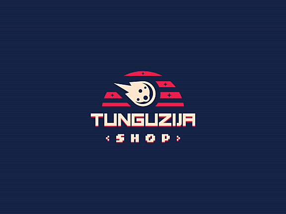 流星复古logo