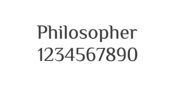 Philosopher英文字体