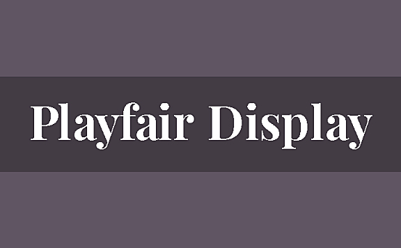 Playfair Display 字体