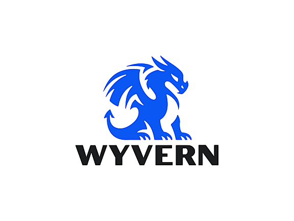 WYVERN蓝色翼龙logo