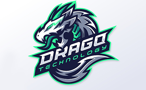 绿色竞技龙形logo