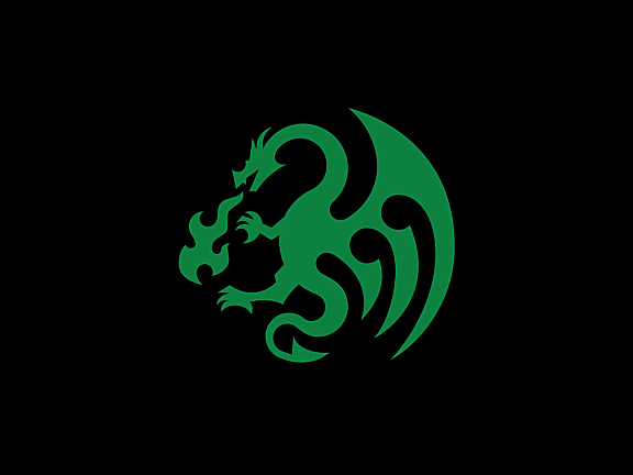 绿色喷火龙logo