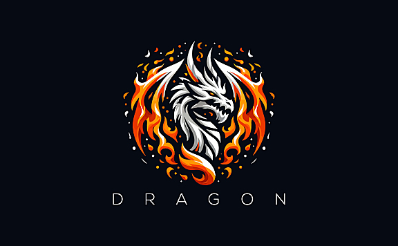 火焰龙图形logo