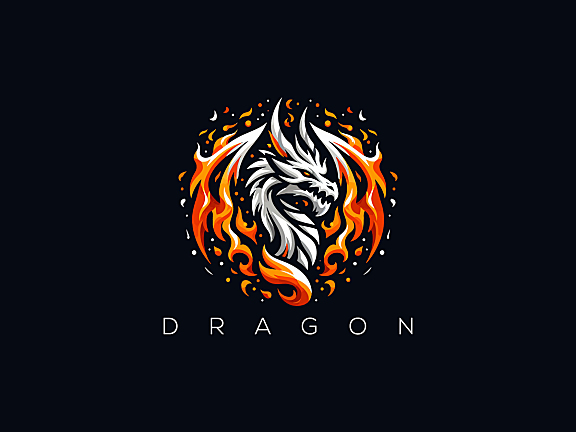 火焰龙图形logo