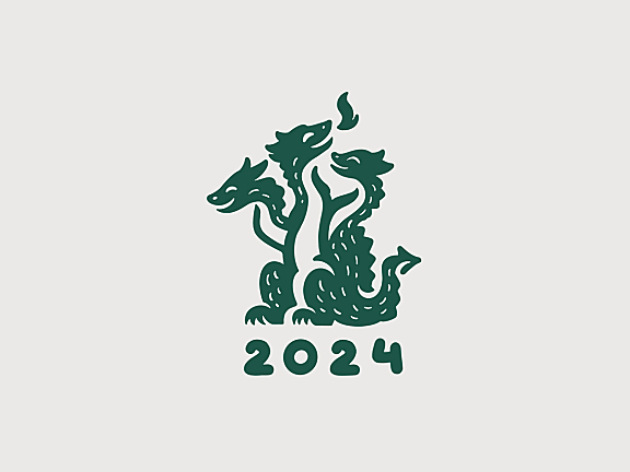 绿色三头龙logo